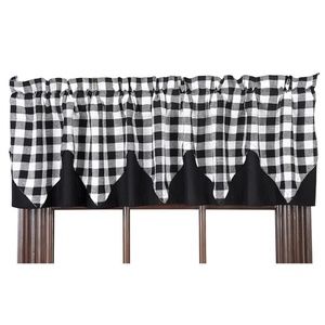 Blk & Wht Buffalo Checked Valance 1 Available NWT
